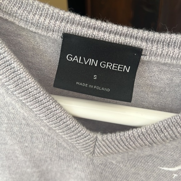 Galvin Green V neck sweater - Picture 2 of 4